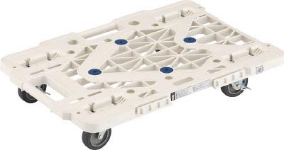 他サイト： TRUSCO ルートバン 370X500 4輪自在 S付 白 メッシュタイプ【MPK-500JS-W】(運搬台車・平台車)【送料の商品画像