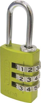 他サイト： ABUS ナンバー可変式南京錠 145−20 イエロー【145-20-YE】(建築金物・工場用間仕切り・鍵)の商品画像