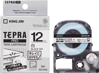 他サイト： キングジム テプラPROテ−プカ−トリッジ 弱粘着タイプ【SS12KE】(OA・事務用品・ラベル用品)の商品画像