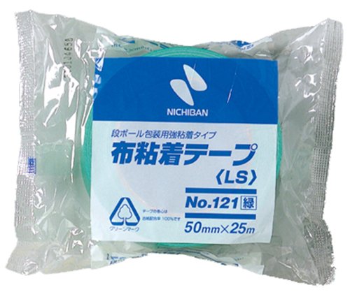 他サイト： ニチバン 布粘着テープ ミドリ (1213-50)の商品画像