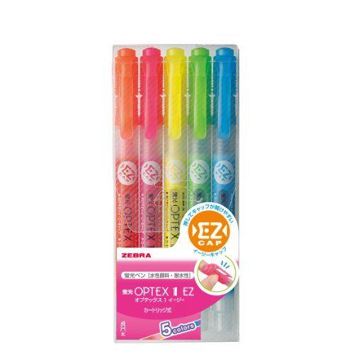 他サイト： ゼブラ 蛍光ペン オプテックス1 EZ 5色 WKS11-5Cの商品画像