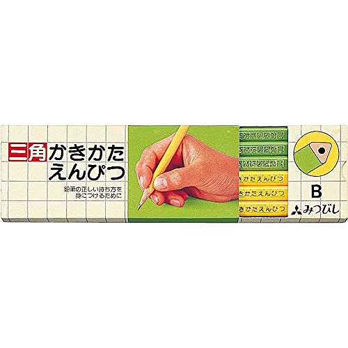 他サイト： 三菱鉛筆 鉛筆45633角黄緑B K4563Bの商品画像
