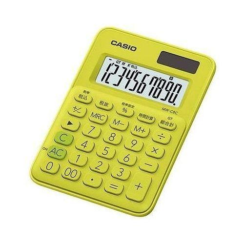 他サイト： カシオ 電卓 10桁 (ライムグリーン)CASIO カラフル電卓 ミニミニジャストタイプ MW-C8C-YGの商品画像