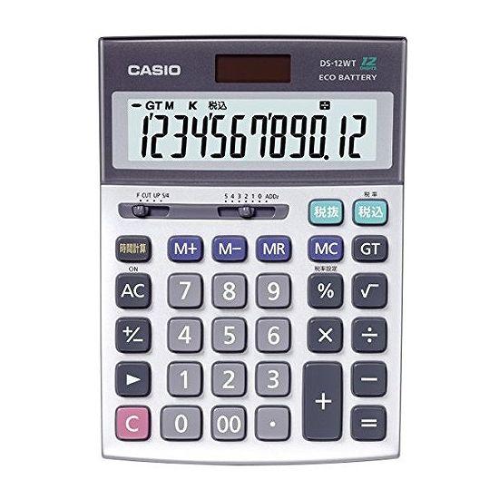 他サイト： カシオ 実務電卓 DS-12WT-N 1台【送料無料】の商品画像