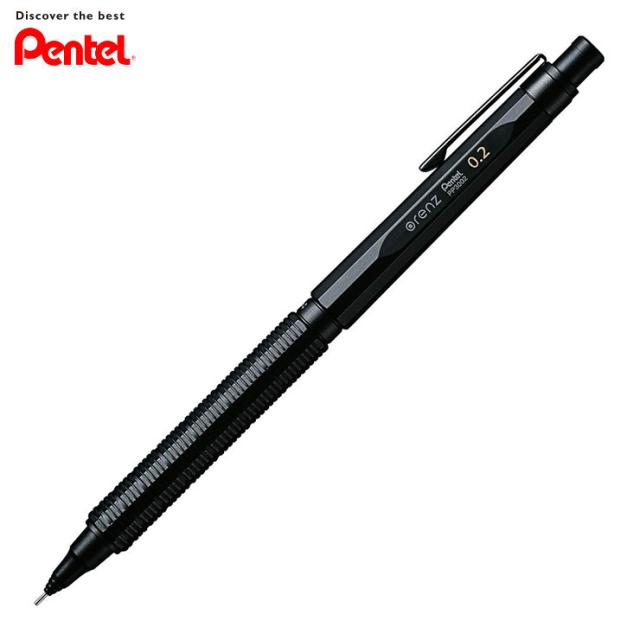 他サイト： ぺんてる シャープペンシル オレンズネロ 0.2mm ブラック PP3002-A シャーペン 自動芯出し(代引不可)【メール便】の商品画像