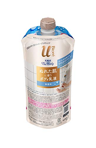 他サイト： ビオレu ザ ボディ 〔 The Body 〕 ぬれた肌に使う ボディ 乳液 無香料 つりさげパック 300ml ボディクリームの商品画像