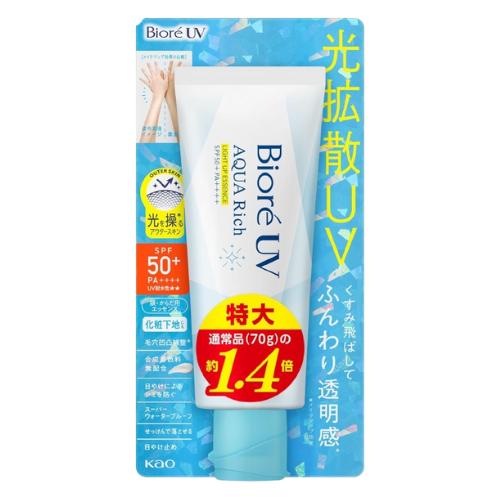 他サイト： ビオレ Bior UV アクアリッチ ライトアップ エッセンス 100g 日焼け止め SPF50 4901301450173 *の商品画像