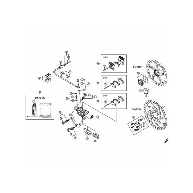 他サイト： シマノ(自転車) Y8JA98020 オリーブ & コネクティングインサート SM-BH90用 SHIMANO 自転車の商品画像