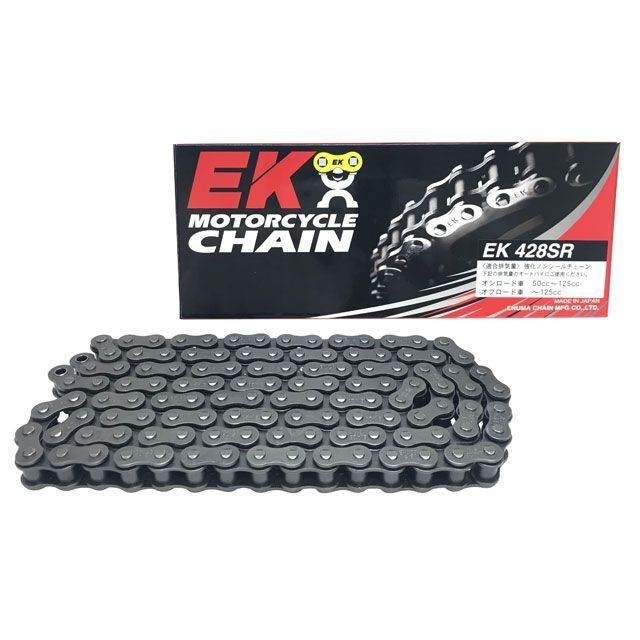 他サイト： 江沼チェーン 汎用 ハイパフォーマンス ノンシールチェーン 428SR SPJ リンク数 82L EKチェーン バイクの商品画像