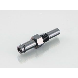 他サイト： キタココンビニパーツ 汎用 ニップル(A) LONG M8×P1.25 6mmホース用 カラー ブラックアルマイト K-CONの商品画像