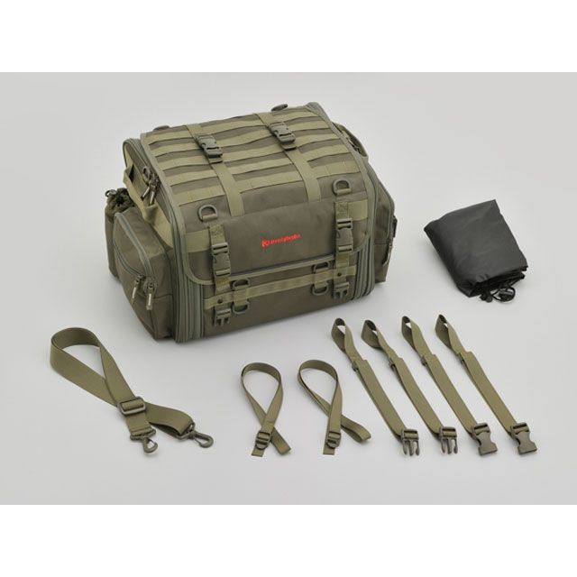 他サイト： ヘンリービギンズ DH-764 ツーリングシートバッグBASIC グリーン Lサイズ HenlyBegins バイクの商品画像