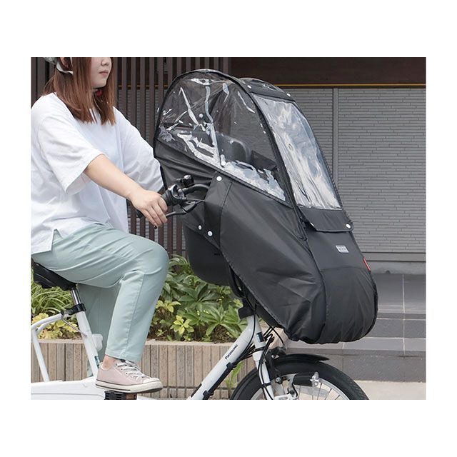 他サイト： マルト(自転車) D-5FBB-PS フロントチャイルドシート用レインカバー Bスタイル(ブラック) MARUTOの商品画像
