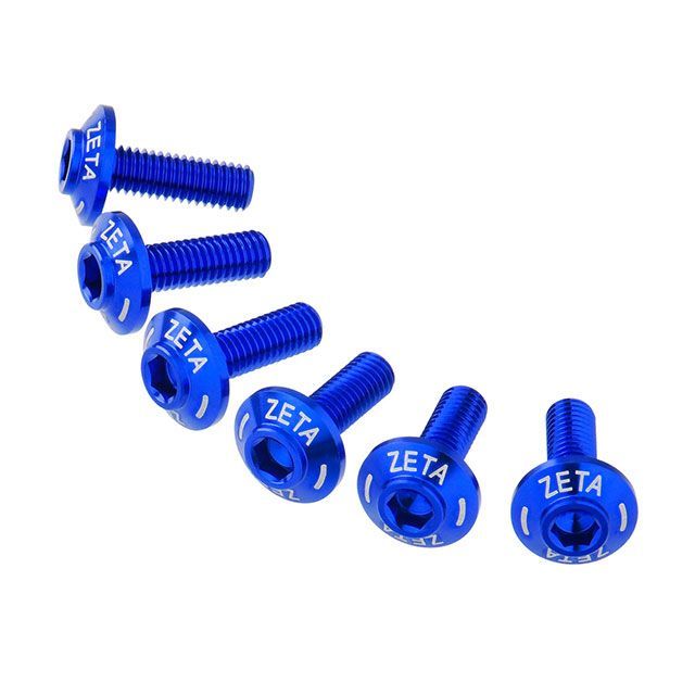 他サイト： ジータ スクリーンボルト 6pcs(ブルー) ZETA バイクの商品画像