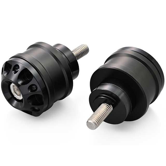 他サイト： デイトナ アルミビレット ミドルウェイトバーエンド ファインカット HONDA車 M6タイプ(ブラック) DAYTONA バイクの商品画像