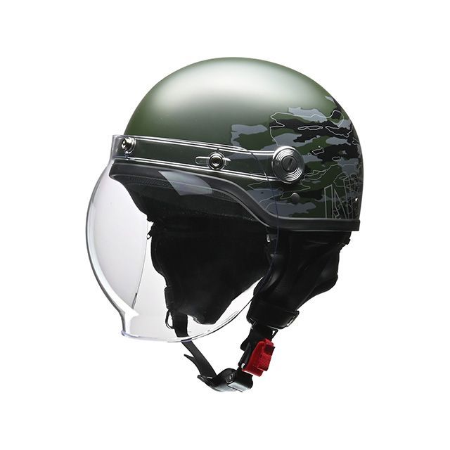 他サイト： リード工業 CROSS CR-760 ハーフヘルメット(ミリタリーグリーン) LEADの商品画像