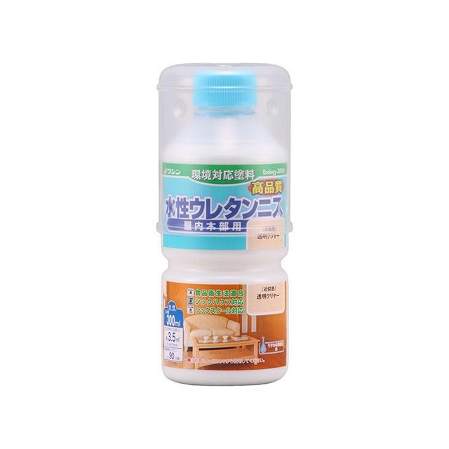 他サイト： 和信ペイント #941301 水性ウレタンニス 300ml(透明クリヤー) Washi Paintの商品画像