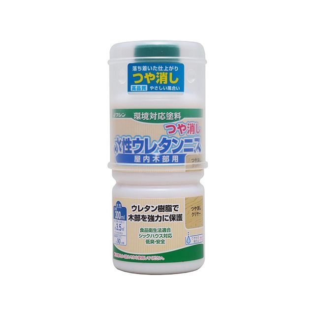 他サイト： 和信ペイント #941305 水性ウレタンニス 300ml(つや消しクリヤー) Washi Paintの商品画像