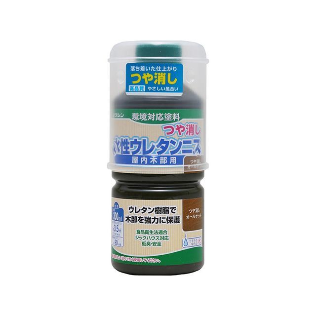 他サイト： 和信ペイント #800343 水性ウレタンニス 300ml(つや消しオールナット) Washi Paintの商品画像