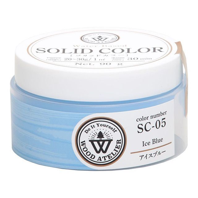 他サイト： 和信ペイント #800825 Wood Atelier ソリッドカラー SC-05 90g(アイスブルー) Washi Painの商品画像