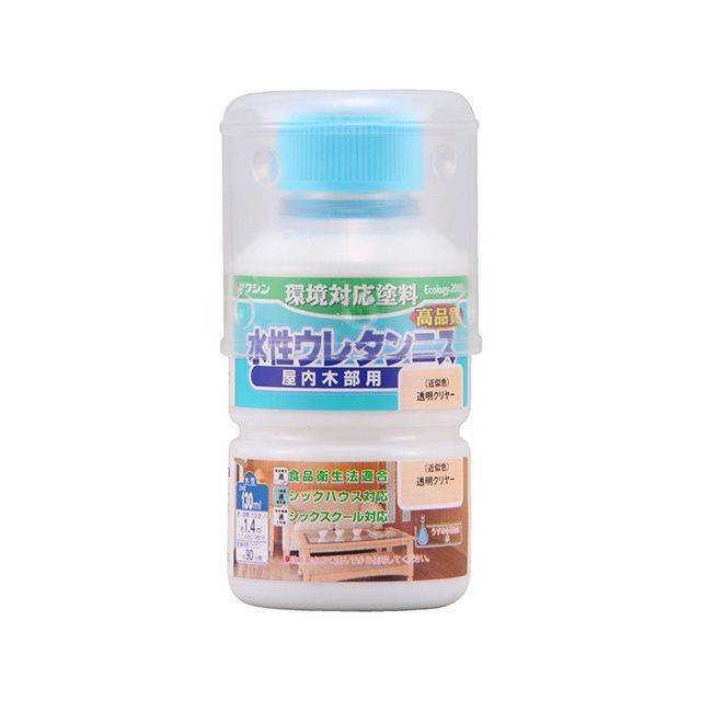 他サイト： 和信ペイント #941151 水性ウレタンニス 130ml(透明クリヤー) Washi Paintの商品画像