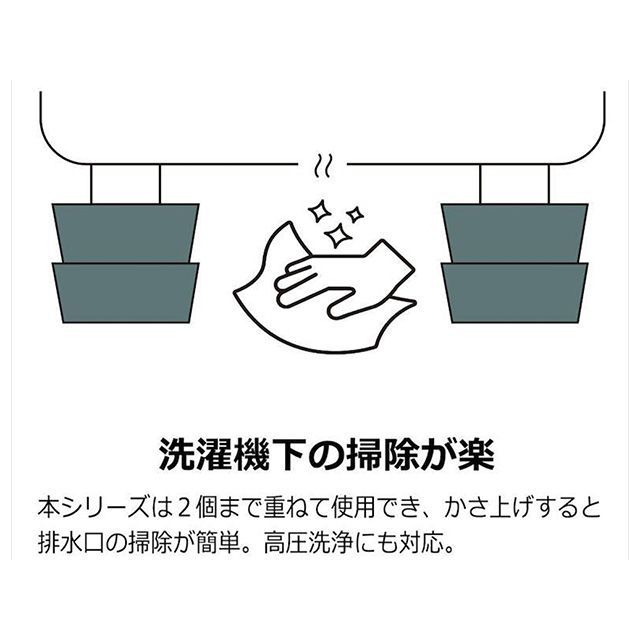 他サイト： タツフト かさあげゴム「あしあげ隊」 あしあげ隊 洗濯機高さ調整用ゴムマット Tatsufutoの商品画像