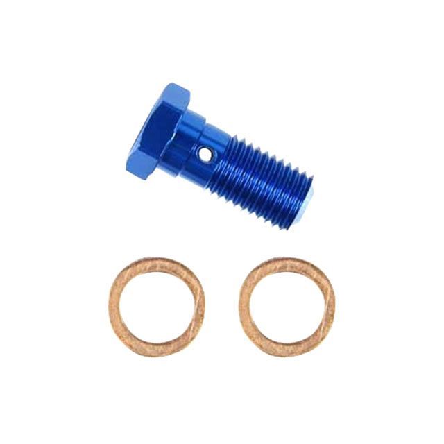 他サイト： スウェッジライン 汎用 BANJOボルト ブルー 10mm-1.25 シングル SWAGE-LINEの商品画像