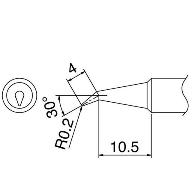 他サイト： ハッコー T18-BR02 こて先/0.2BR型 HAKKO バイク 車 自動車 自転車の商品画像