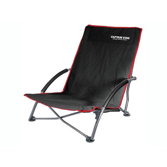 他サイト： 【メーカー直送】キャプテンスタッグ ジュール ロースタイル イージーチェア ブラック CAPTAIN STAG キャンプの商品画像