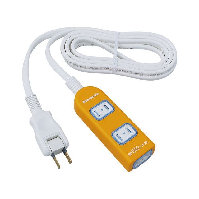 他サイト： Panasonic WHA2523JKP ザ・タップX3コ口2mコード付オレンジ Panasonic 日用品の商品画像