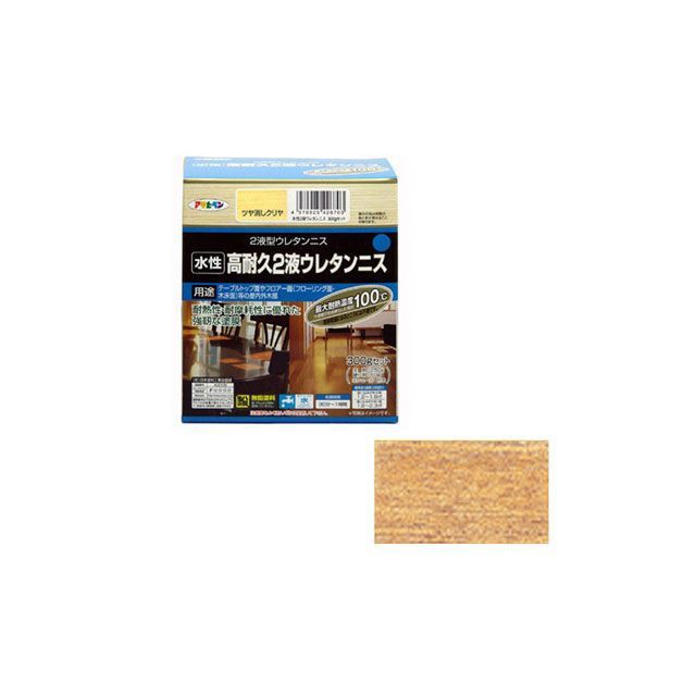 他サイト： アサヒペン 水性2液ウレタンニス 300gセット(ツヤ消しクリヤ) asahipen 日用品の商品画像