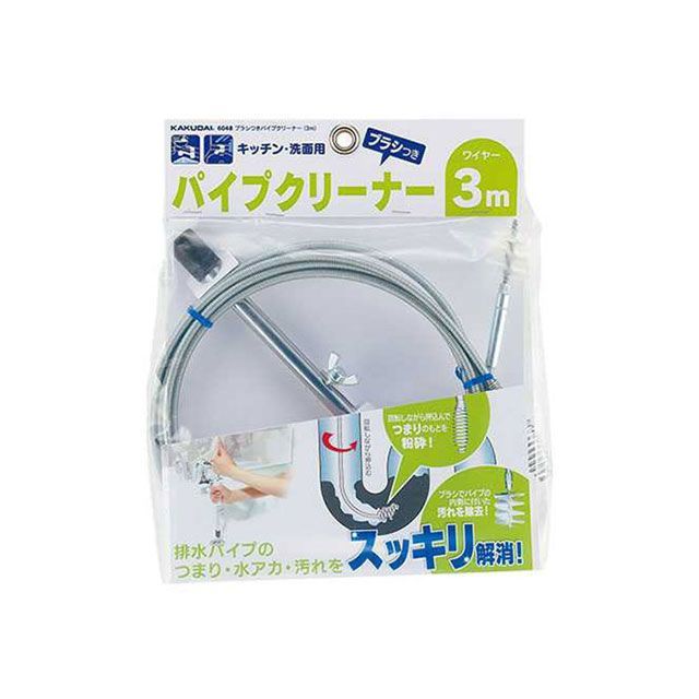 他サイト： カクダイ 6055 ブラシつきパイプクリーナー(5m) kakudai 日用品の商品画像