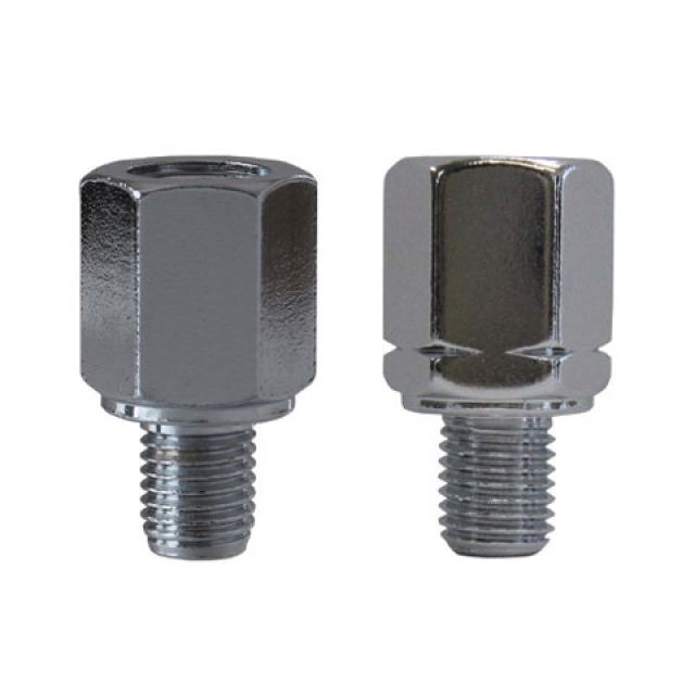 他サイト： タナックス YAMAHA車 逆ネジアダプター(10mm→10mm逆ネジ) カラー クロームメッキ TANAX バイクの商品画像