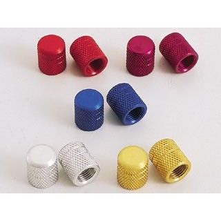 他サイト： ポッシュフェイス 汎用 アルミカラード エアーバルブキャップ カラー ブルー POSH Faith バイクの商品画像