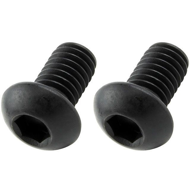 他サイト： ポッシュフェイス 汎用 ステンレスボタンキャップボルト 2本入 M6×10mm/P-1.0(ステンレス/ブラック) サイズ M6の商品画像
