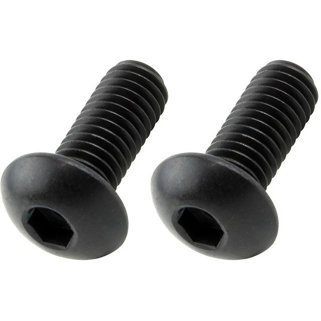 他サイト： ポッシュフェイス ボタンキャップボルト 2本入 M5×12mm/P-0.8(ステンレス/ブラック) POSH Faith バイクの商品画像