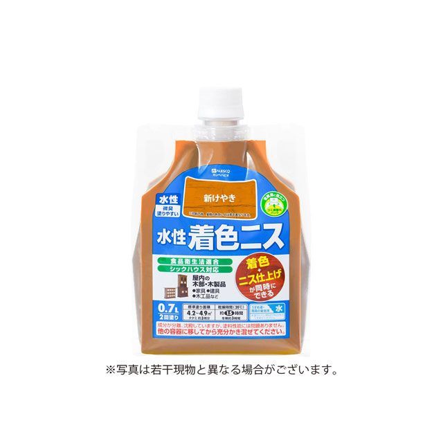 他サイト： カンペハピオ 水性着色ニス 新けやき 0.7L Kanpe Hapio 日用品の商品画像