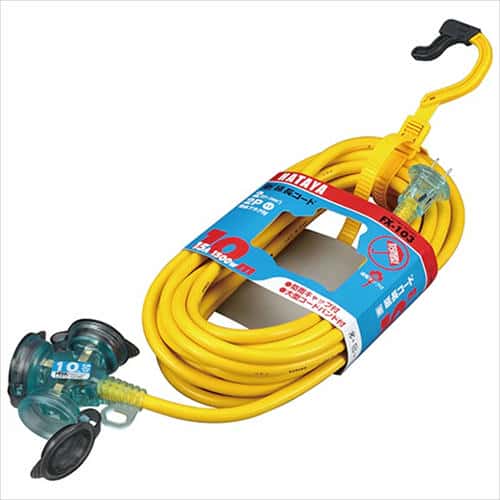 他サイト： ハタヤ 防雨延長コード 10m FX-103Yの商品画像