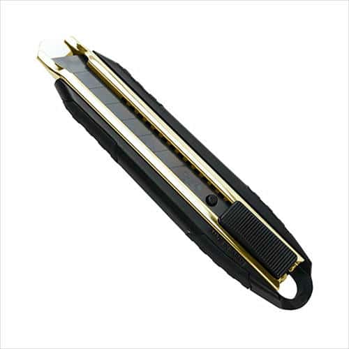 他サイト： フジ矢 メタルカッターナイフ 黒金 FK02A-BGの商品画像