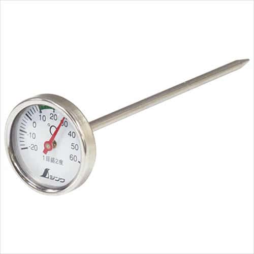 他サイト： シンワ 温度計V-2 丸T字型育苗用 72610の商品画像