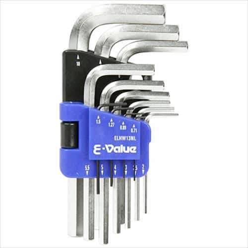 他サイト： E-Value 六角棒レンチセット ミリ ELHW13NLの商品画像