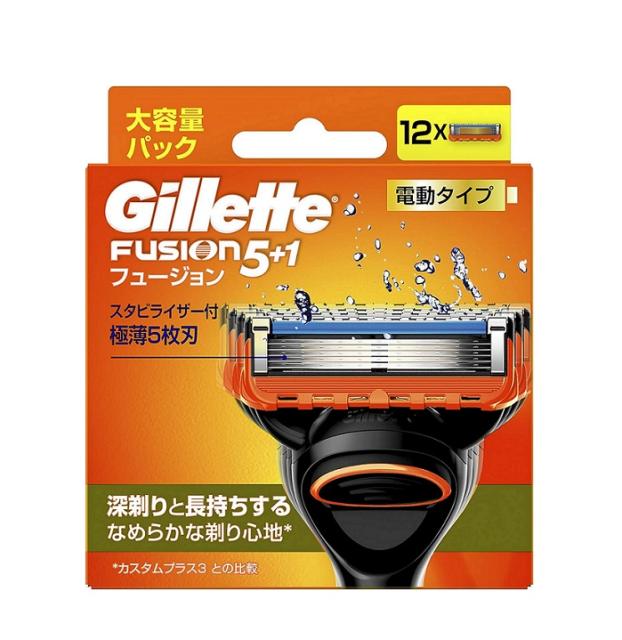 他サイト： ジレット フュージョン 電動タイプ  替刃12個入の商品画像