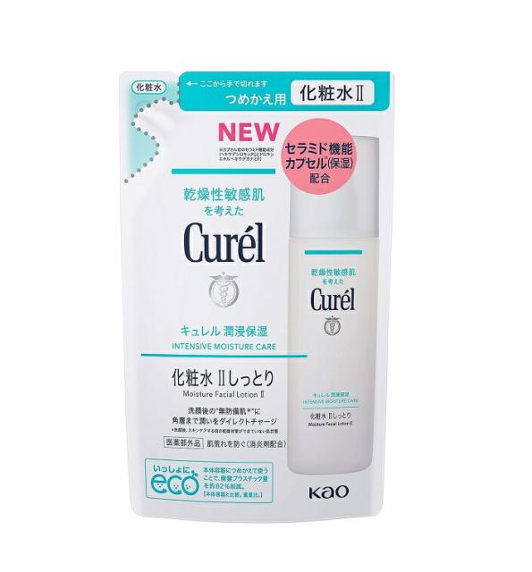 他サイト： 花王 キュレル 潤浸保湿 化粧水 II  しっとり(つめかえ用)130ml 【医薬部外品】 ※お取り寄せ商品 キャンセル不可 メの商品画像