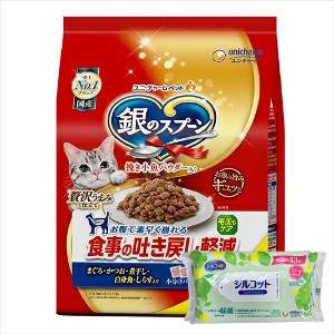 他サイト： 【今ならシルコットウェットプレゼント】6個セット  ユニチャーム 銀のスプーン 贅沢うまみ仕立て 食事の吐き戻し軽減フード まぐの商品画像
