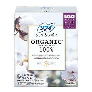 他サイト： ユニ・チャーム ソフィ オーガニックコットン タンポン スーパープラス 特に多い日用 21コ入の商品画像