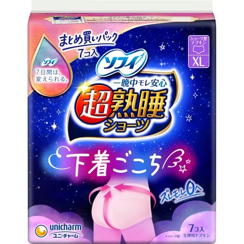 他サイト： ユニ・チャーム ソフィ 超熟睡ショーツ XL 7コ入の商品画像