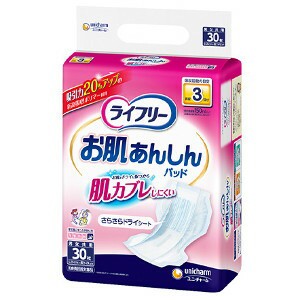 他サイト： ユニ・チャーム ライフリー お肌あんしん尿とりパッド 3回吸収 30枚の商品画像