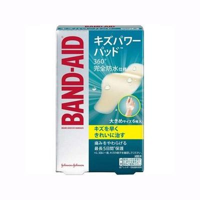 他サイト： バンドエイド キズパワーパッド 大きめサイズ6枚入 4901730021913の商品画像