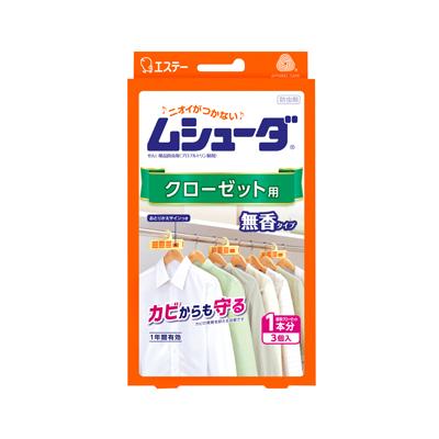 他サイト： エステー ムシューダ 1年間有効 クローゼット用 3個入 4901070303038の商品画像