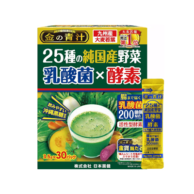 他サイト： 金の青汁 25種の純国産野菜 乳酸菌×酵素 3.5g×30包 4573142070089の商品画像