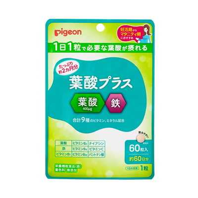 他サイト： ピジョン 葉酸プラス 60粒入 4902508060882の商品画像